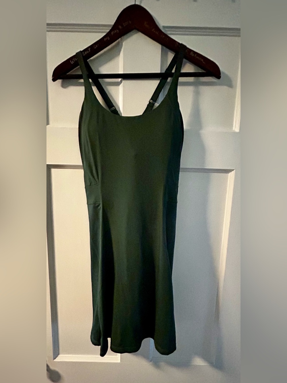 Women’s Dark Green Slip Dress - Adjustable Straps